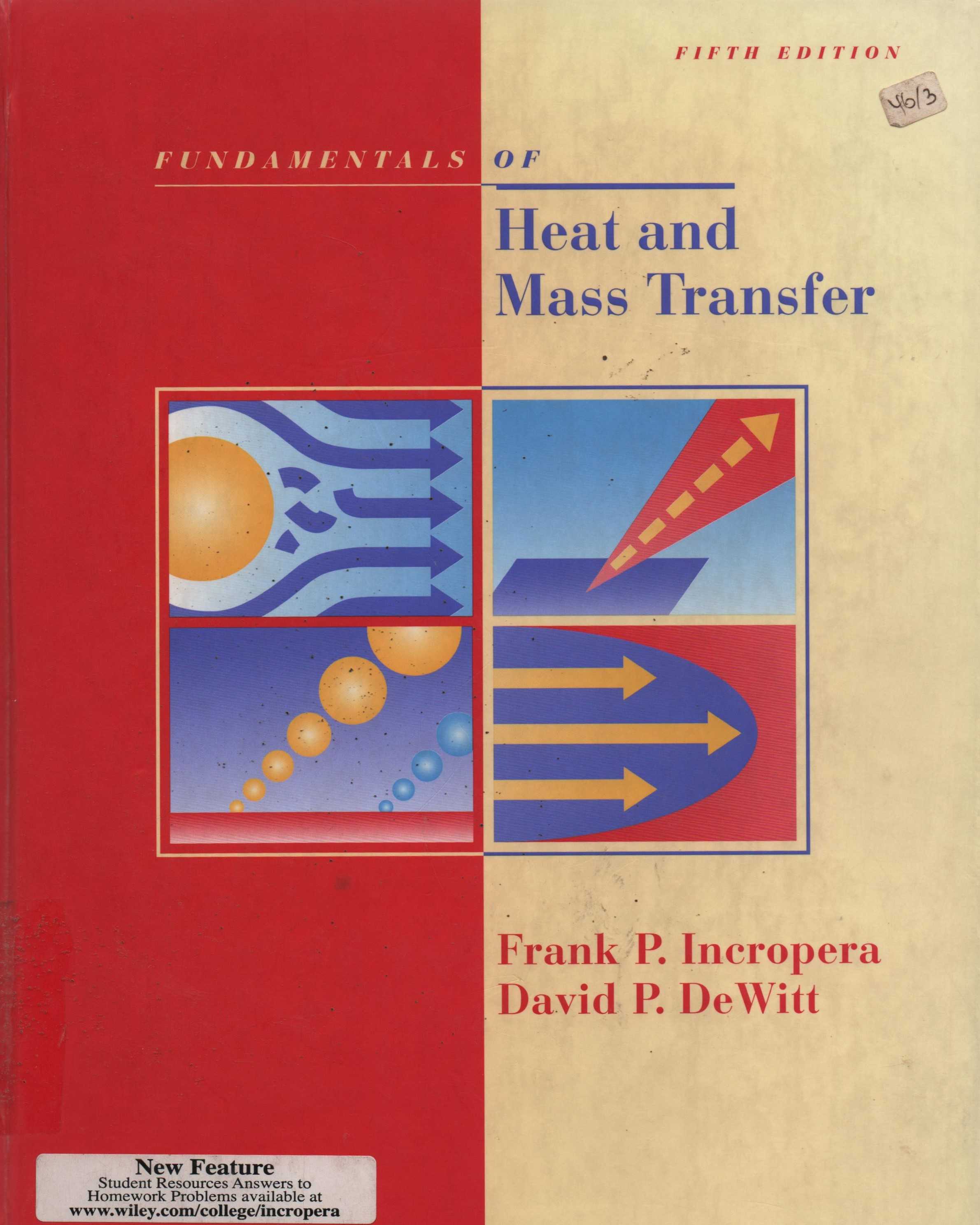 Fundamentals Of Heat and Mass Transfer Fifth Edition